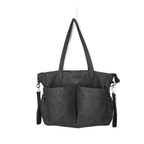 Vera Bradley Navy Blue Quilted Diaper Baby Bag with Changing Pad - Picture 3 of 8